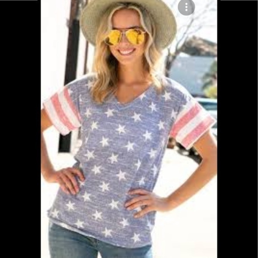 EUC-Luna Stars & Stripes Tee